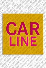 ART-DOMINO® BY SABINE WELZ Carline - Magnet with the name Carline