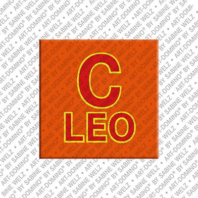 ART-DOMINO® BY SABINE WELZ Cleo - Magnet with the name Cleo