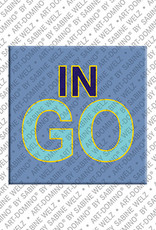 ART-DOMINO® BY SABINE WELZ Ingo - Aimant avec le nom Ingo