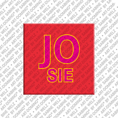 ART-DOMINO® BY SABINE WELZ Josie - Magnet mit dem Vornamen Josie