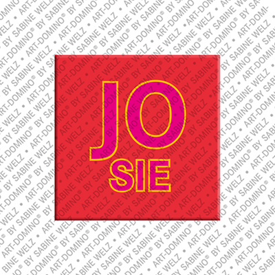 ART-DOMINO® BY SABINE WELZ Josie - Magnet with the name Josie