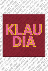 MAGNET-STORIES Klaudia - Magnet mit dem Vornamen Klaudia