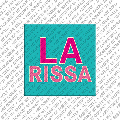 ART-DOMINO® BY SABINE WELZ Larissa - Magnet with the name Larissa