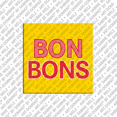 ART-DOMINO® BY SABINE WELZ Bonbons – Aimant avec Bonbons