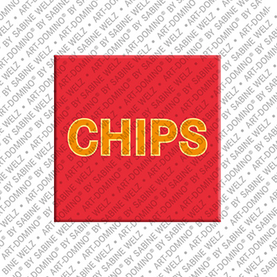 ART-DOMINO® BY SABINE WELZ Chips – Aimant avec Chips