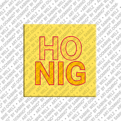 ART-DOMINO® BY SABINE WELZ Honig – Magnet with Honig