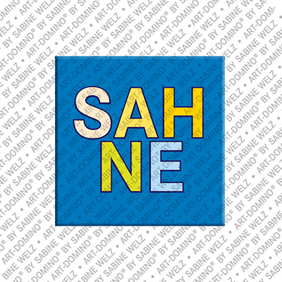 ART-DOMINO® BY SABINE WELZ Sahne – Magnet with Sahne
