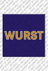 ART-DOMINO® BY SABINE WELZ Wurst – Magnet with Wurst