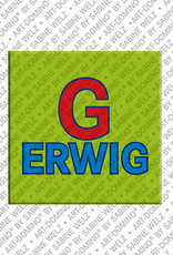 ART-DOMINO® BY SABINE WELZ Gerwig - Magnet with the name Gerwig
