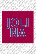 ART-DOMINO® BY SABINE WELZ Jolina - Magnet with the name Jolina