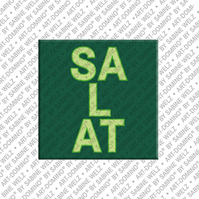 ART-DOMINO® BY SABINE WELZ Salat – Magnet with Salat