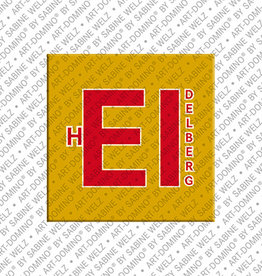 ART-DOMINO® BY SABINE WELZ Magnet - Heidelberg - 00