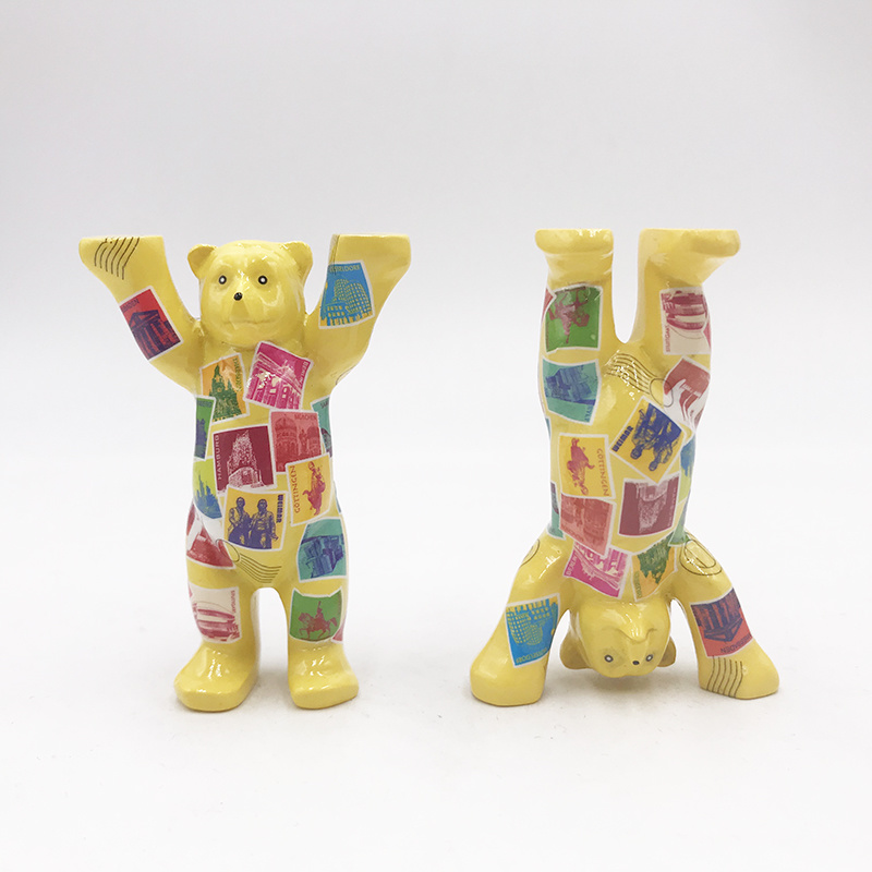 ART-DOMINO® BY SABINE WELZ Buddy Bear with Germany motifs - 6 cm