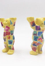 ART-DOMINO® BY SABINE WELZ Buddy Bear avec des motifs allemands - 6 cm