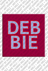 ART-DOMINO® BY SABINE WELZ Debbie - Magnet mit dem Vornamen Debbie