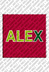 MAGNET-STORIES Alex - Magnet mit dem Vornamen Alex