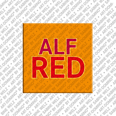 MAGNET-STORIES Alfred - Magnet mit dem Vornamen Alfred