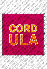 ART-DOMINO® BY SABINE WELZ Cordula - Magnet with the name Cordula - 2