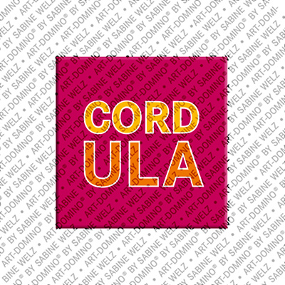 ART-DOMINO® BY SABINE WELZ Cordula - Magnet mit dem Vornamen Cordula - 2