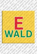 ART-DOMINO® BY SABINE WELZ Ewald - Magnet with the name Ewald