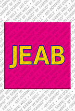 ART-DOMINO® BY SABINE WELZ Jeab - Magnet mit dem Vornamen Jeab