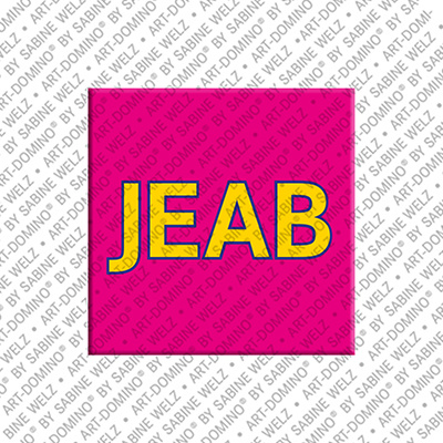 ART-DOMINO® BY SABINE WELZ Jeab - Magnet with the name Jeab