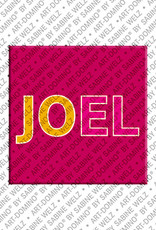 ART-DOMINO® BY SABINE WELZ Joel - Magnet mit dem Vornamen Joel