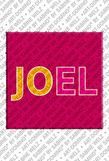 ART-DOMINO® BY SABINE WELZ Joel - Magnet with the name Joel