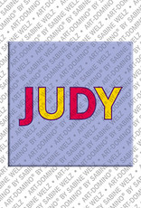 ART-DOMINO® BY SABINE WELZ Judy - Magnet mit dem Vornamen Judy