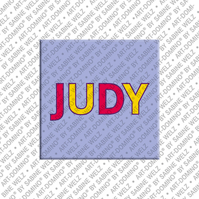 ART-DOMINO® BY SABINE WELZ Judy - Magnet mit dem Vornamen Judy