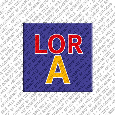 MAGNET-STORIES Lora - Magnet with the name Lora