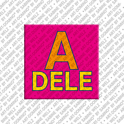 ART-DOMINO® BY SABINE WELZ Adele - Magnet mit dem Vornamen Adele