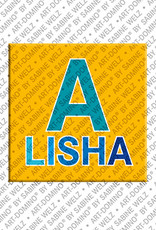 MAGNET-STORIES Alisha - Magnet mit dem Vornamen Alisha