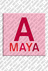 ART-DOMINO® BY SABINE WELZ Amaya - Magnet with the name Amaya