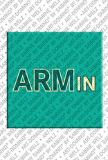 ART-DOMINO® BY SABINE WELZ Armin - Aimant avec le nom Armin