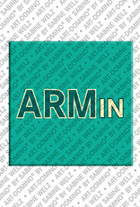 ART-DOMINO® BY SABINE WELZ Armin - Magnet mit dem Vornamen Armin
