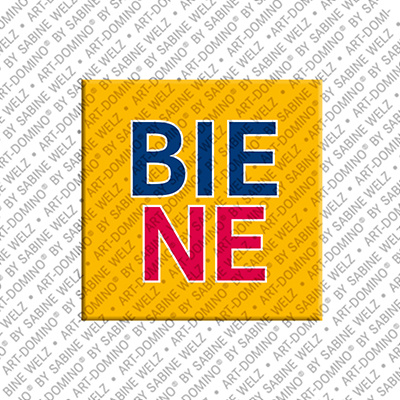 ART-DOMINO® BY SABINE WELZ Biene - Magnet with the name Biene