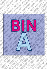 MAGNET-STORIES Bina - Magnet mit dem Vornamen Bina