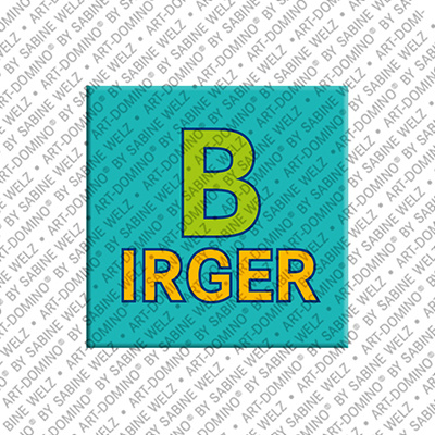 ART-DOMINO® BY SABINE WELZ Birger - Magnet mit dem Vornamen Birger