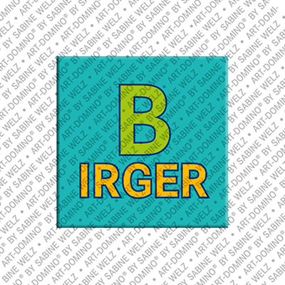 ART-DOMINO® BY SABINE WELZ Birger - Magnet with the name Birger