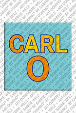 ART-DOMINO® BY SABINE WELZ Carlo - Magnet with the name Carlo