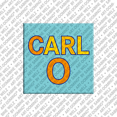 ART-DOMINO® BY SABINE WELZ Carlo - Magnet with the name Carlo