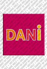 ART-DOMINO® BY SABINE WELZ Dani - Magnet mit dem Vornamen Dani