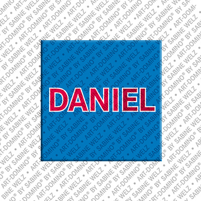 ART-DOMINO® BY SABINE WELZ Daniel - Magnet with the name Daniel