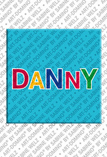 ART-DOMINO® BY SABINE WELZ Danny - Magnet mit dem Vornamen Danny