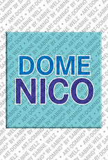 ART-DOMINO® BY SABINE WELZ Domenico - Magnet mit dem Vornamen Domenico