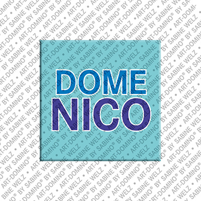 ART-DOMINO® BY SABINE WELZ Domenico - Magnet with the name Domenico