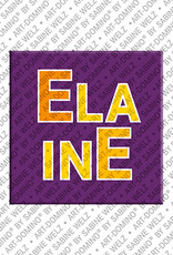 ART-DOMINO® BY SABINE WELZ Elaine - Magnet with the name Elaine