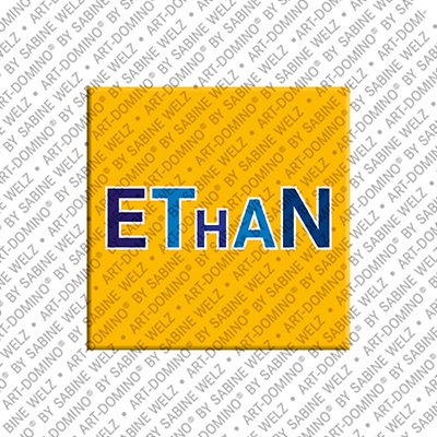 ART-DOMINO® BY SABINE WELZ Ethan - Magnet mit dem Vornamen Ethan
