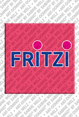 ART-DOMINO® BY SABINE WELZ Fritzi - Magnet mit dem Vornamen Fritzi